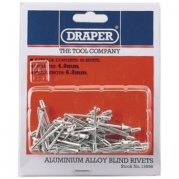 Blind Rivets, 4 x 5.6mm (50 Piece)