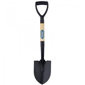 Round Point Mini Shovel with Wood Shaft
