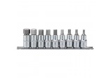 Metric Hex. Socket Bit Set, 1/2&rdquo; Sq. Dr., 55mm (9 Piece)