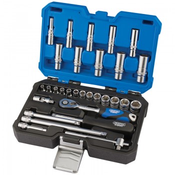 Metric Socket Set, 1/4&rdquo; Sq. Dr. (30 Piece)