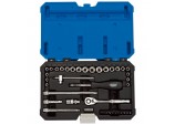 Combined MM/AF Socket Set, 1/4&rdquo; Sq. Dr. (40 Piece)