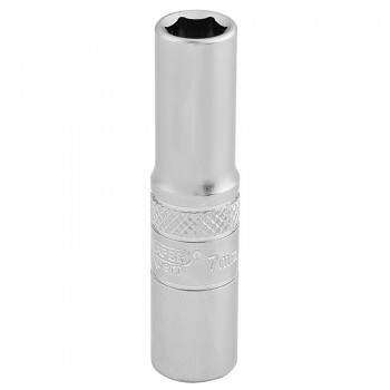 6 Point Deep Socket, 1/4&rdquo; Sq. Dr., 7mm
