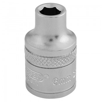 6 Point Metric Socket, 3/8&rdquo; Sq. Dr., 6mm