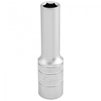 6 Point Metric Deep Socket, 3/8&rdquo; Sq. Dr., 8mm