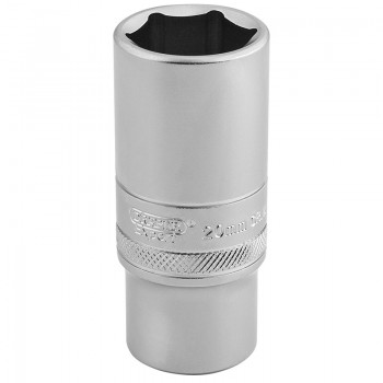 6 Point Metric Deep Socket, 3/8&rdquo; Sq. Dr., 20mm