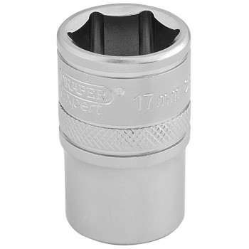 6 Point Metric Socket, 1/2&rdquo; Sq. Dr., 17mm