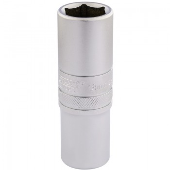 6 Point Metric Deep Socket, 1/2&rdquo; Sq. Dr., 18mm