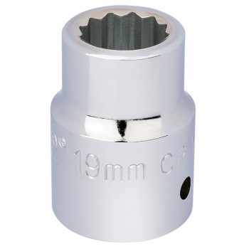 12 Point Socket, 3/4&rdquo; Sq. Dr., 19mm