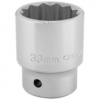 12 Point Socket, 3/4&rdquo; Sq. Dr., 33mm