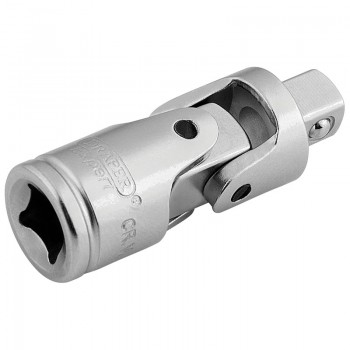Satin Chrome Universal Joint, 1/4&rdquo; Sq. Dr.