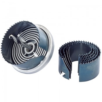 Carbon Steel Holesaw Kit for Wood and Plastics, 32 - 64mm (7 Piece)