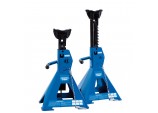 Pair of Pneumatic Rise Ratcheting Axle Stands, 3 Tonne