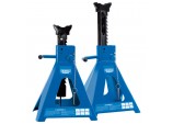 Pair of Pneumatic Rise Ratcheting Axle Stands, 10 Tonne