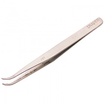 Fine Point Curved Tweezers, 120mm