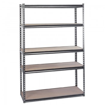 Heavy Duty Steel Shelving Unit, 5 Shelves, L1220 x W450 x H1830mm Heavy Duty Steel Shelving Unit, 5 Shelves, L1220 x W450 x H1830mm
