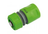 Garden Hose Connector with Water Stop Feature, 1/2&rdquo;