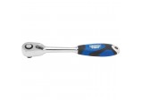Soft Grip Reversible Ratchet, 3/8&rdquo; Sq. Dr., 72 Tooth