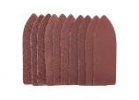 Hook and Loop Finger Sander Sheets, 67 x 67 x 22mm, 60 Grit (Pack of 10)