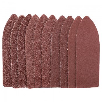 Hook and Loop Finger Sander Sheets, 67 x 67 x 22mm, 60 Grit (Pack of 10)