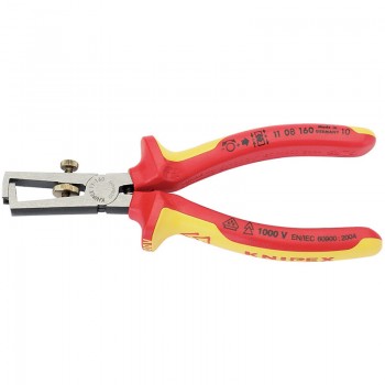 Knipex 11 08 160UKSBE VDE Fully Insulated Wire Stripping Pliers, 160mm Knipex 11 08 160UKSBE VDE Fully Insulated Wire Stripping Pliers, 160mm