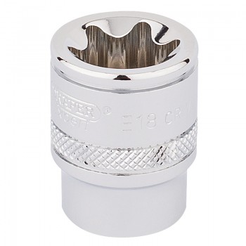 Draper TX-STAR® Socket, 3/8” Sq. Dr., E18 Draper TX-STAR® Socket, 3/8” Sq. Dr., E18