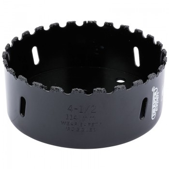 Tungsten Carbide Grit Hole Saw, 114mm