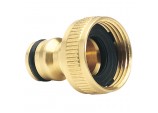 Brass Garden Hose Tap Connector, 3/4&rdquo;