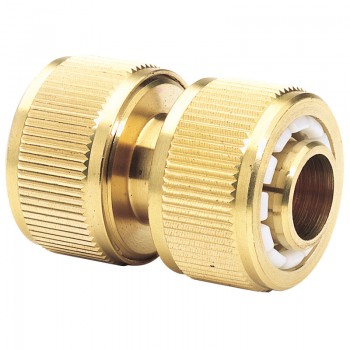 Brass Hose Repair Connector, 3/4&rdquo;