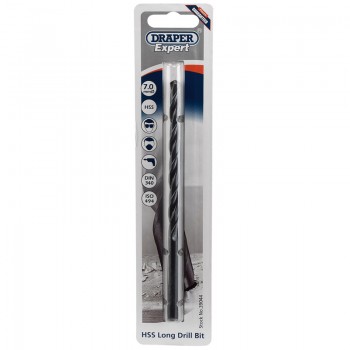 HSS Extra Long Drill Bit, 7.0 x 156mm HSS Extra Long Drill Bit, 7.0 x 156mm