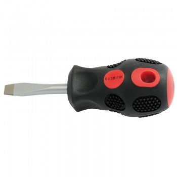 Plain Slot Flared Tip Screwdriver, 6 x 38mm