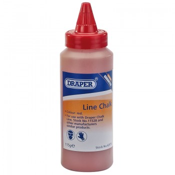 Plastic Bottle of Red Chalk for Chalk Line, 115g Plastic Bottle of Red Chalk for Chalk Line, 115g