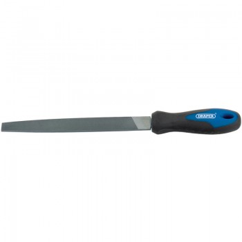 Soft Grip Engineer&rsquo;s Flat File and Handle, 200mm