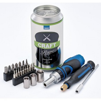 Stubby Ratchet Screwdriver and Bit Set, Special Edition - Craft Brew (23 Piece)