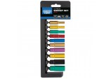 Metric Coloured Deep Socket Set, 1/4&rdquo; Sq. Dr. (10 Piece)