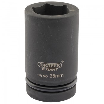 Expert HI-TORQ® 6 Point Deep Impact Socket, 1&rdquo; Sq. Dr., 35mm
