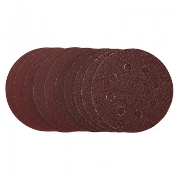 Sanding Discs, 115mm, Hook & Loop, Assorted Grit, (Pack of 10)