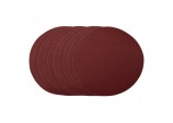 Sanding Discs, 180mm, Hook & Loop, 120 Grit, (Pack of 10)