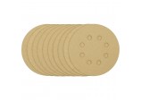 Gold Sanding Discs with Hook & Loop, 125mm, 120 Grit (Pack of 10)