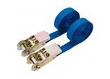 Ratcheting Tie Down Straps, 4.5m x 25mm, 250kg (2 Piece)