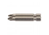 PZ Type Insert Bit, 1/4&rdquo; Hex, 50mm Long, No.2 (Pack of 2)