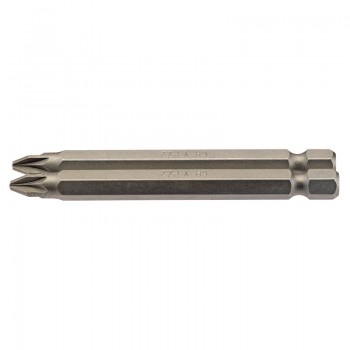 PZ Type Insert Bit, 1/4&rdquo; Hex, 75mm Long, No.2 (Pack of 2)