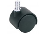 Twin Nylon Bolt Castor, 40mm Diameter, S.W.L. 25kg