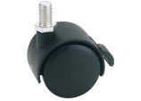 Twin Nylon Bolt Castor with Brake, 40mm Diameter, S.W.L. 25kg
