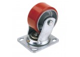 Swivel Plate Fixing Heavy Duty Polyurethane Wheel, 200mm Diameter, S.W.L. 500kg