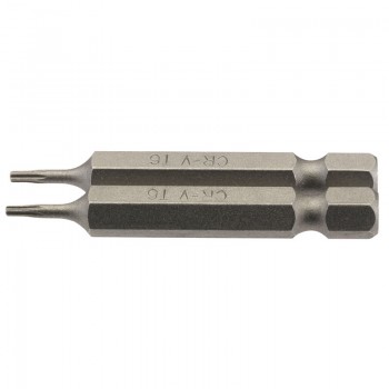 Draper TX-STAR® Insert Bit, 1/4” Hex, 50mm Long, T6 (Pack of 2) Draper TX-STAR® Insert Bit, 1/4” Hex, 50mm Long, T6 (Pack of 2)