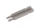 Draper TX-STAR® Insert Bit, 1/4&rdquo; Hex, 50mm Long, T15 (Pack of 2)