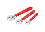 Draper Redline Soft Grip Adjustable Wrench Set (3 Piece)