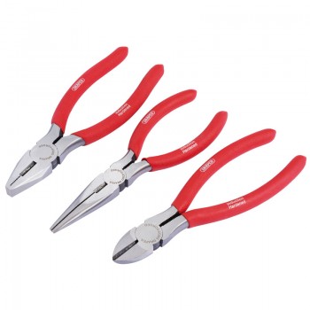 Pliers Set with PVC Dipped Handles, 160mm (3 Piece)