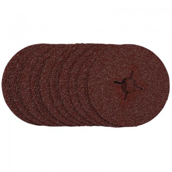 Fibre Sanding Discs, 115mm, 24 Grit, (Pack of 10) Fibre Sanding Discs, 115mm, 24 Grit, (Pack of 10)