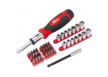 Ratcheting Screwdriver Socket and Bit Set (40 Piece)
